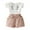 Pink, variant on EnJoCho Casual Outfit for Baby Toddler Kid Baby Girl Summer Floral Ruffle Embroidery T-Shirt Tops Shorts 2PCS Outfits Set Baby Kids Party Comfort Clothing Trendy Set