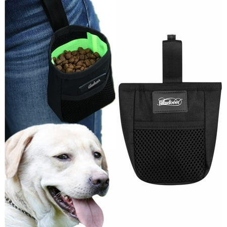 JISBEIFHA Mini Dog Treat Training Pouch Pet Kibble Treat Snack Bag Portable Puppy Bait Reward Pouch Pet Training Waist Bag Dog Treat Carrier Holder Food Storage Container Pocket for WalkingA4293