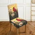 thumbnail image 3 of Xoenoiee Cardinal Daisy Print Stretch Chair Covers for Dining Room, Removable Dining Room Chair Covers Washable Dining Chair Slipcovers Seat Protector for Home Banquet, 1 Set, 3 of 7