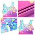 thumbnail image 5 of Aideaone 2 Pack Gymnastics Leotards for Girls Sparkly Toddler Biketards with Shorts Kids Unitard Dance Sportswear 3-10T, 5 of 7