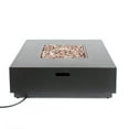 thumbnail image 7 of Reign Metal Outdoor 50,000 BTU Square Fire Pit (No Tank Holder), Brushed Brown, 7 of 7