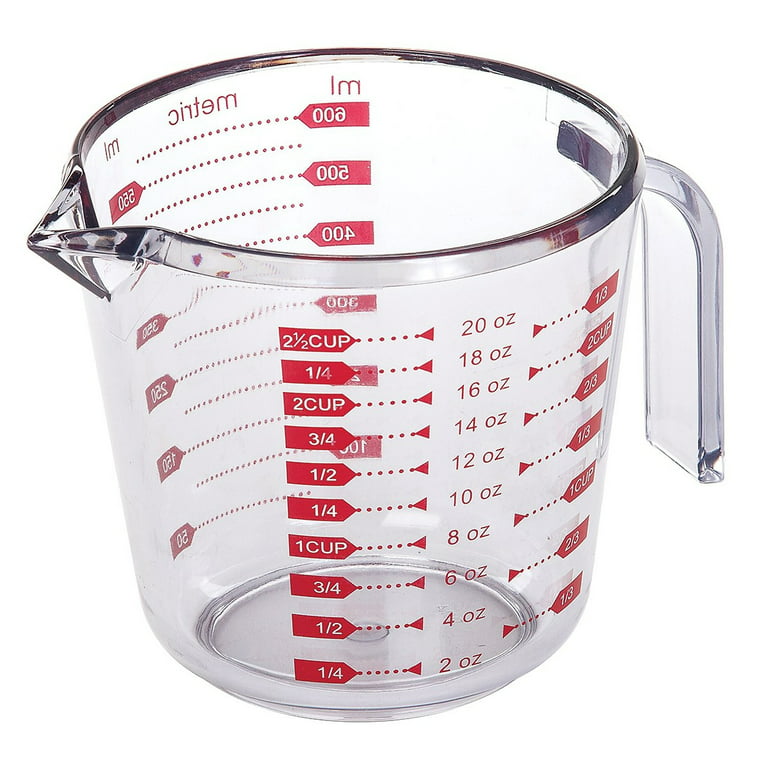 20 oz Measuring Cup Standard Metric Measurement Clear Plastic