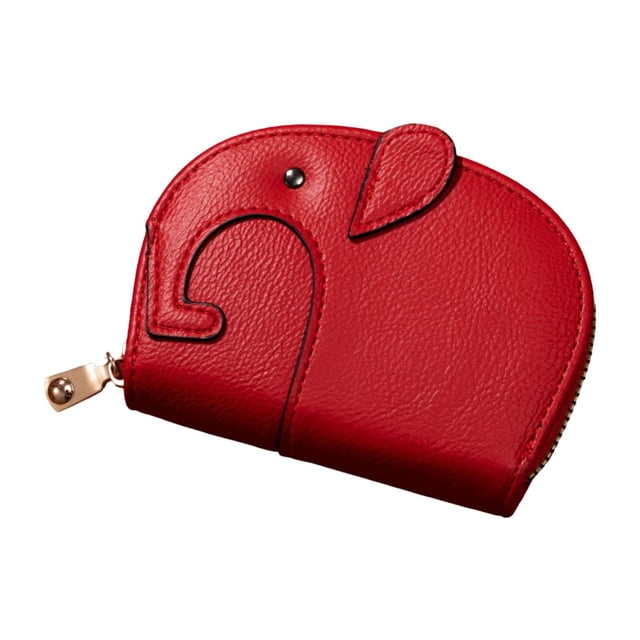 Monedero con forma de para tarjetas de crédito, bolso para tarjetas de órgano, monedero portátil para regalo de cumpleaños borgoña