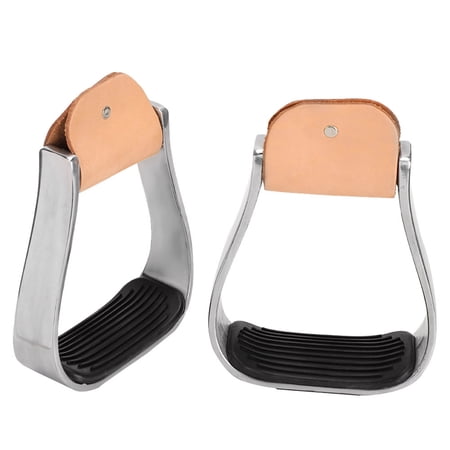 Horse Riding Stirrups Western Horse Saddle Tack Overshoe Aluminum Cushioned Western Stirrups