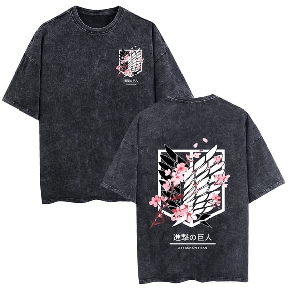 ZHENGLM Mineral Washed Graphic T Shirt for Men Women Casual Crewneck Short Sleeve Street Tee