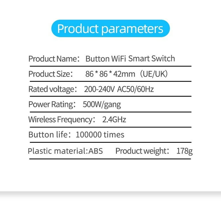 IFCOW Smart Triple Light Switches, 2.4GHz Wi-Fi 3 Gang Single Pole Switch,  Netural Wire Required, Inteligente Switch Combo Work with Alexa Google  Assistant, Remote Control 