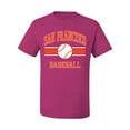 thumbnail image 2 of Wild Bobby City of San Francisco Baseball Fantasy Fan Sports Men's T-Shirt, Fuschia, Large, 2 of 6