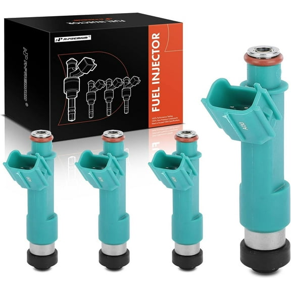 A-Premium Fuel Injectors Compatible with Toyota Camry 04-09, RAV4 04-08, Corolla 09-12, Highlander 04-07, Matrix 09-13, RAV4 Solara 04-08 & Scion tC 05-10, xB 08-15, L4 2.4L, Set of 4