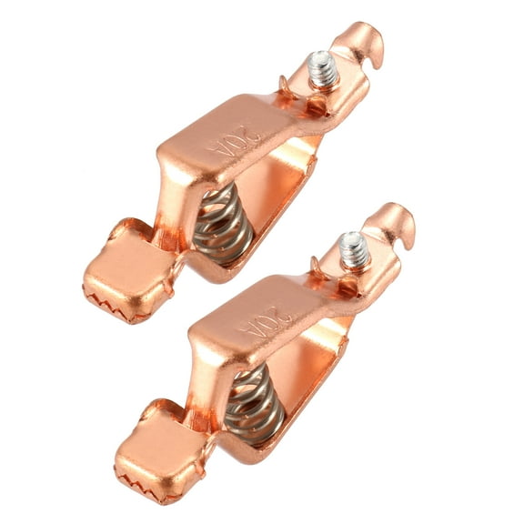 Battery Test Clip 20A Spring ClReplacement for Automotive Car Copper 2pcs