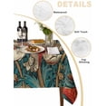 thumbnail image 2 of William Morris Plant Floral Table Cloth, Waterproof Tablecloth for Rectangle Tables, Retro Lotus Flower Leaves Reusable Washable Fabric Table Cover for Restaurant Kitchen Dining Tables 54"x108", 2 of 9