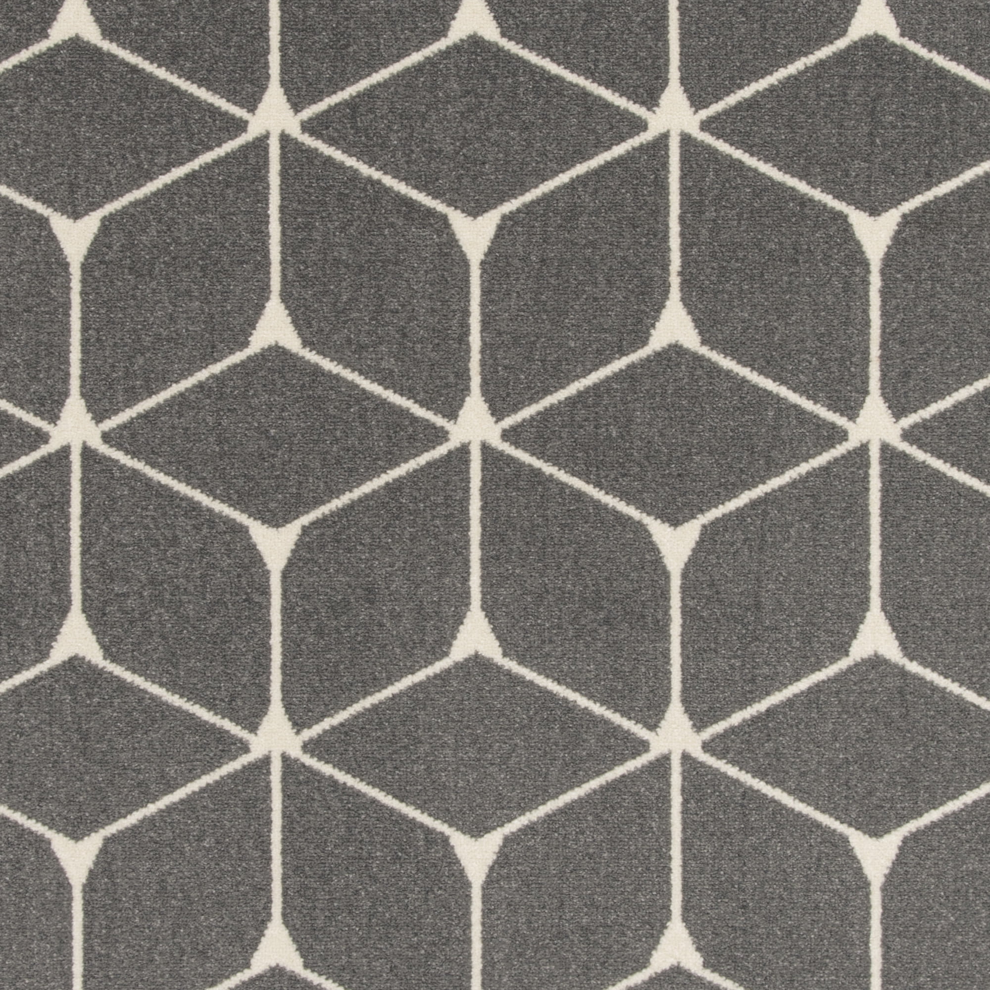 Loomaknoti Terrace Tropic Shamid 3' x 5' Geometric Indoor/Outdoor Accent Rug , Gray/White
