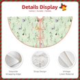 thumbnail image 3 of Rateoe Wildflower Watercolor 5 Pattern Christmas Tree Skirt with Ties, Christmas Tree Decorations, Farmhouse Christmas Decor Xmas Holiday Decorations-30", 3 of 6
