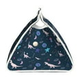thumbnail image 3 of Lsque Space Dinosaur Printed Long Tissue Box Cover Holder, Facial Paper Organizer Dispenser,Triangle with Bottom Belt, PVC Leather Decorative Organizer, 3 of 9