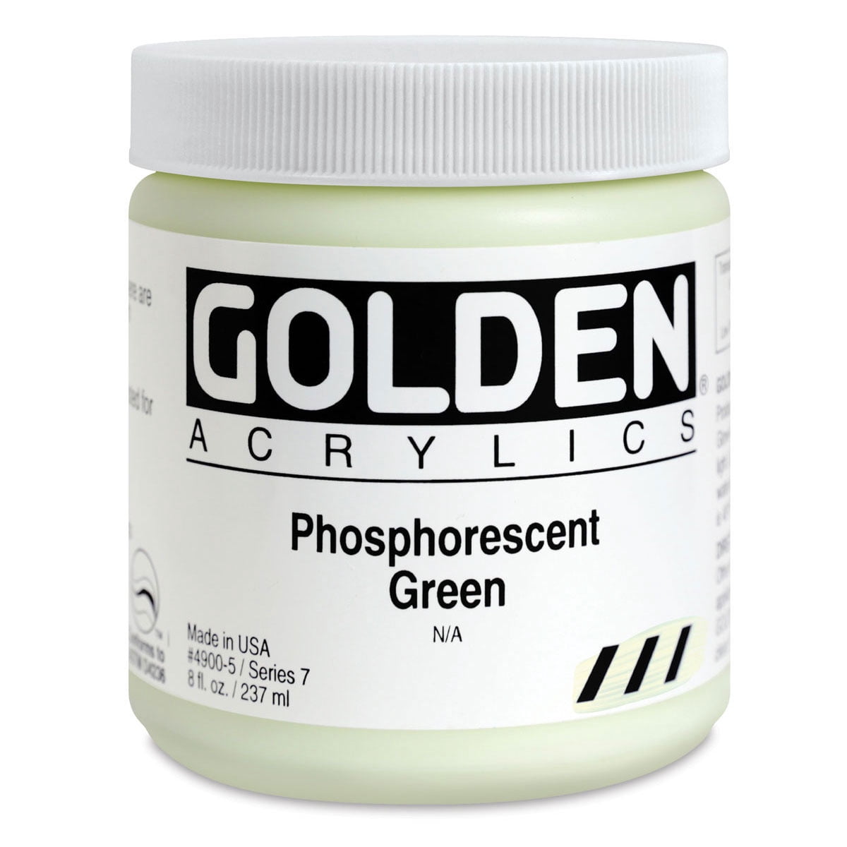 Golden Heavy Body Artist Acrylics, 8 oz, Phosphorescent Green