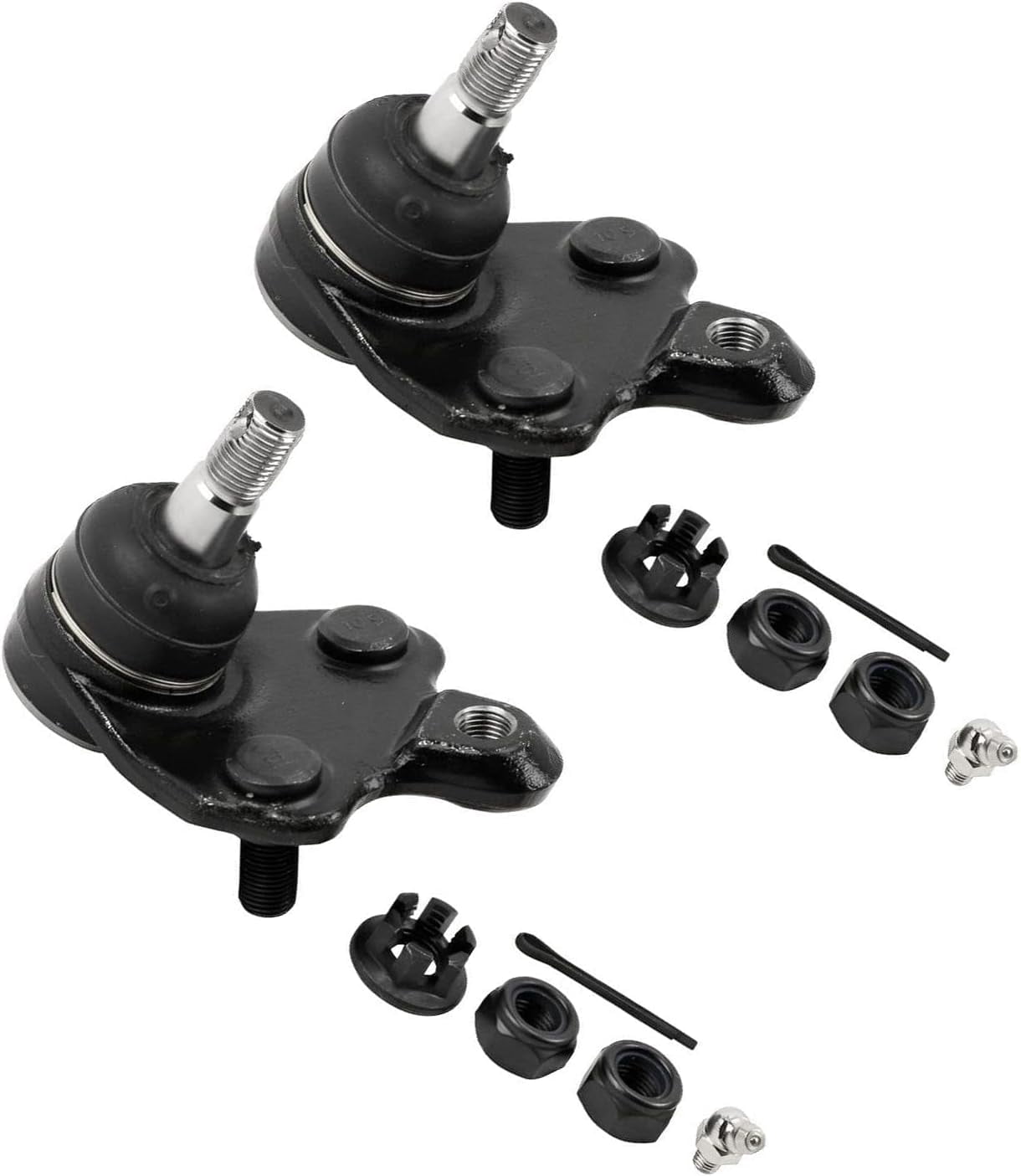 Detroit Axle - Front 6pc Suspension Kit for 2009-2010 Pontiac Vibe, 09-19 Toyota Corolla, 09-13 Matrix, 2 Outer Tie Rods 2 Sway Bar Links 2 Lower Ball Joints Replacement