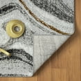 thumbnail image 6 of Luxe Weavers Marble Wavy Gray 8x10 Area Rug, Indoor Carpet for Bedroom, 6 of 9