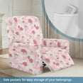 thumbnail image 2 of SCRAWLGOD Cow Print Strawberry Pink Recliner Covers Stretch Recliner Sofa Cover Furniture Protector Recliner Chair Covers with Elastic Band Washable Dog Couch Recliner Cover for Living Room, 2 of 7