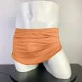 thumbnail image 2 of khonts,Men's Ultra-Thin Ice Silk Boxer Briefs Underwear Split Side Loincloth Thongs Breathable Bulge Pouch Low Rise Panties Orange XL, 2 of 4