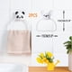thumbnail image 5 of Toallero de mano de 2 piezas para montaje en pared, toallero para baño, cocina, práctico y hermoso Bulldog y Panda Home, 5 of 5