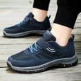 thumbnail image 3 of KELINFONG Comfortable Walking Shoes for Men Non Slip Casual Sneakers for Elderly Strap Closure, 3 of 7
