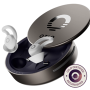 (Open Box) Ozlo Sleepbuds - Side Sleeper Approved Tiny Sleep Earbuds, Ultra Comfortable, Block Snoring, 50+ Sleep Sounds, Bluetooth Streaming, All-Night Battery