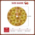 thumbnail image 2 of Salouo Sunflowers1 Christmas Tree Skirt 36" Farmhouse Christmas Decorations Snowman Xmas Tree Skirt Tree Mat for Holiday Party Decor, 2 of 8