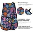 thumbnail image 4 of Dailycode Double Sided Oven Mitt with Loop Heat Resistant Kitchen Long Potholders 7" x 35" Tropical Coral and Fish, 4 of 6