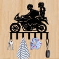 thumbnail image 4 of HELLOYOUNG Metal Key Holder with Hat and Towel Rack, Wall Mounted Iron Art Organizer for Bathroom Accessories, Coat Rack with Tentacle Keychain Hanger, Entryway Storage, 4 of 11