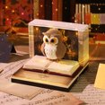 thumbnail image 1 of 2026 Time Piece Desk Calendar, 52 Weekly Calendars Intricate Paper Carving Owl Design Acrylic Protective Cover Ink-Proof Paper Multi-Use Art Decor Gift for Christmas Housewarming Office Home, 1 of 7