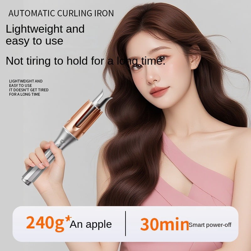 Scheri Automatic Curling Iron 1 inch with 3 Temperatures Fast Heating, 2-Way Rotation, Automatic Shut-Off, Anti-Scald, Anti-Tangle Rotating for Hair Styling