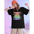 thumbnail image 1 of T-Shirt, Short Sleeve Crew Neck Casual Top For Summer & Spring, Women's ClothingFather's Day, MotherCamisetas para mujer, lindas camisetas con estampado gráfico, de manga corta, estilo casual, para ve, 1 of 7