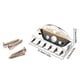 thumbnail image 5 of Greeniant Puente de guitarra sin cabeza con tuerca de bloqueo Principiantes Repuestos de bajo de precisión Práctica Estudiantes Instrumento musical Plata Type3 NO3 Greeniant OD020259-01, 5 of 6