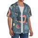 thumbnail image 2 of Balery Watermelons Dachshunds Camisa Casual de Manga Corta con Botones para Hombre, Texturizada, Estilo Cubano, para Playa, Verano-Medium, 2 of 5