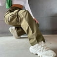thumbnail image 1 of Pantalones de mujer de fibra de poliéster, pantalones de mujer Pantalones cargo femeninos de color puro de fibra de poliéster Pantalones de mujer Estándares líderes en la industria, 1 of 9