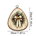 thumbnail image 3 of Vintage Christmas Wreath Wall Art Framed, Rustic Christmas Canvas Prints, Farmhouse Cozy Christmas Hanging Canvas Prints for Home Bedroom Living Room Decoration(A), 3 of 6