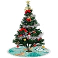thumbnail image 4 of Christmas Tree Skirt Xmas Tree Skirts 48 in Santa Deer Polar Bear Penguin Christmas Tree Mat for Christmas Holiday Party Ornaments, 4 of 5