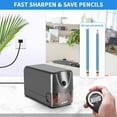 thumbnail image 5 of AFMAT Heavy Duty Electric Pencil Sharpener, Classroom Pencil Sharpeners for 6-11mm No.2/Colored Pencils, Pencil Sharpener for Large Pencils, Auto Stop,Sharp Point, Save Pencils,Teachers Must Have,New, 5 of 5