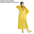 thumbnail image 3 of Thickened EVA Rain Poncho for Adults, Reusable Waterproof Raincoat with Hood, Portable Outdoor Rain Gear for Hiking Cycling Commuting, Unisex Cape-Style Rain Cape, 3 of 6