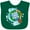 Green, variant on Inktastic Earth Day Peace Love Earth with Turtle and Waves Boys or Girls Baby Bib
