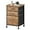 Rustic Brown2, variant on 3 Drawer Mobile File Cabinet with Wheels Fabric Vertical Filing Cabinet fits A4 or Letter Size for Home Office,Black