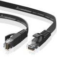 thumbnail image 1 of Cat 6 Ethernet Cable 15ft,Flat Internet Network Cord - Cat6 Ethernet Patch Cable Short - Black Computer Cable, 1 of 5