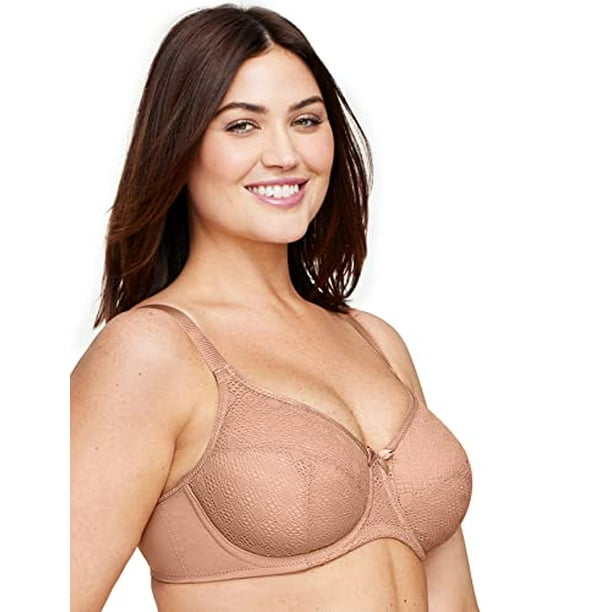 Glamorise Full Figure Plus Size Lace Comfort WonderWire Bra