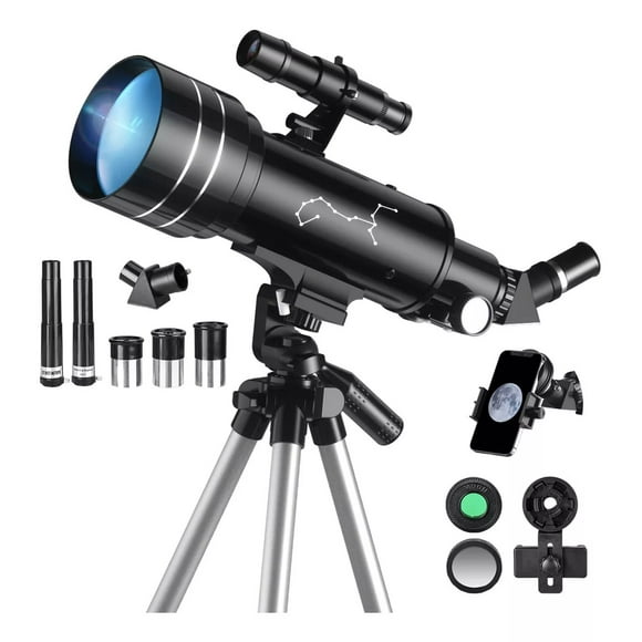 Telescopio Astronómico Profesional 70/400mm Monocular 200x