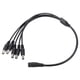 thumbnail image 3 of Cable adaptador divisor de alimentación de 5,5 x 2,1 mm, extensión de cable para cámara CCTV, 1 hembra a 5 macho, 3 of 13