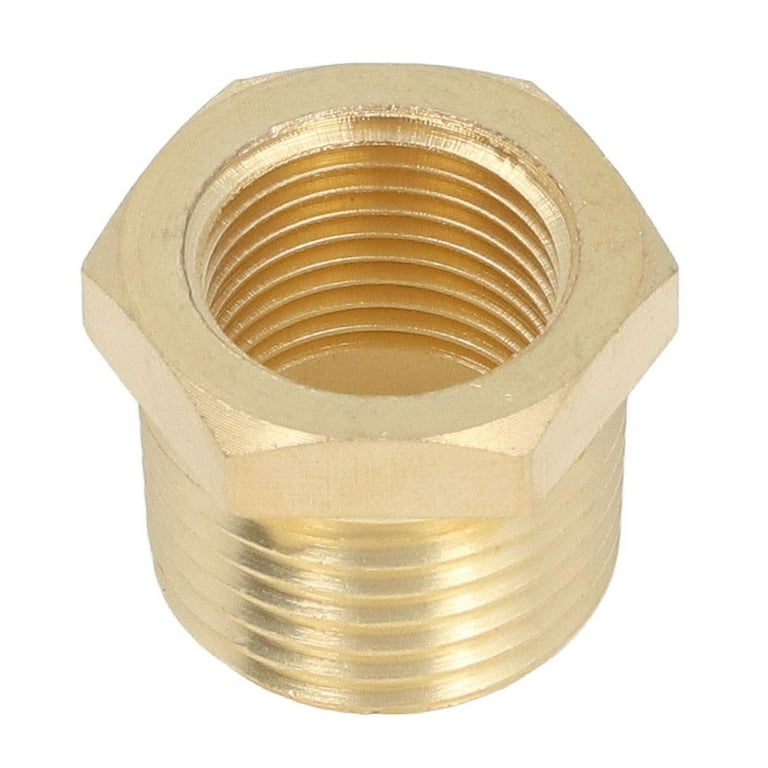 Brass 3/8 Male To 3/8 Male NPT Pipe Adapter – Threaded Connector Coupler