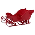 thumbnail image 2 of Christmas Sleigh Decor,11"Red Santa Sleigh Ornament Tabletop Decoration for Holiday Home Decor, Christmas Mantel Shelf Desk Display, 2 of 9