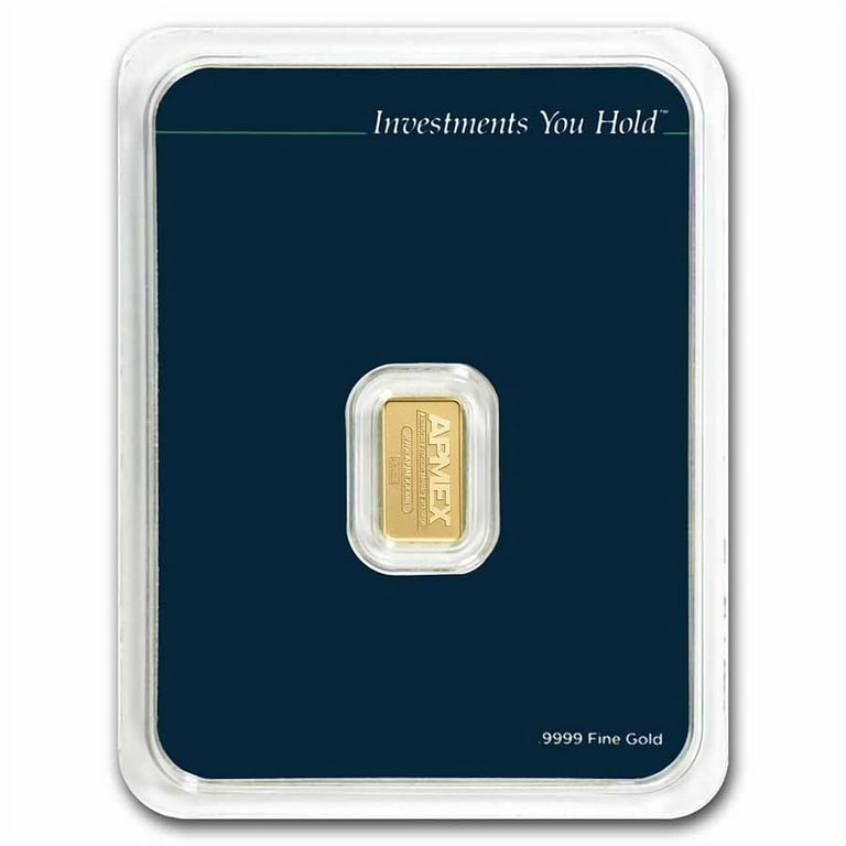 APMEX 1 gram Gold Bar - .9999 Fine Gold in TEP Packaging - Walmart.com