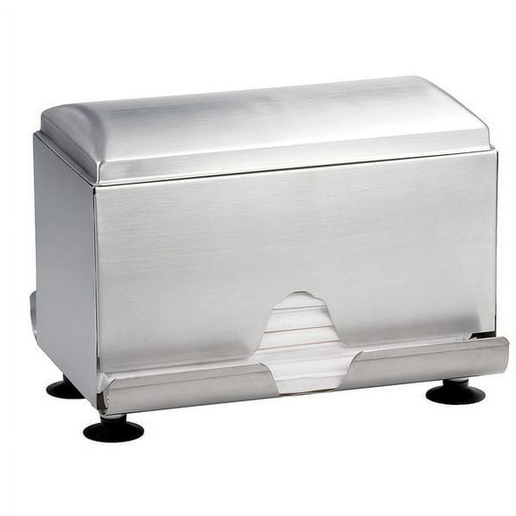 Manufacturer Varies 7" x 7-1/4" 2 Sided Straw Dispenser, Silver 237