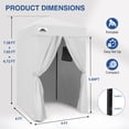 thumbnail image 4 of EAGLE PEAK Flex Ultra Compact 4x4 Changing Room, Oxford Pop-up Canopy, Portable Privacy Sun Shelter, White, 4 of 11