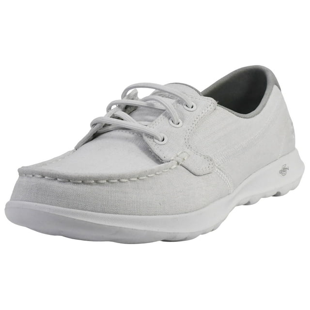 Zapatos Náuticos Skechers Go Walk Lite Isla para Mujer Blanco Talla 10 US
